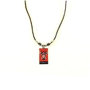 NCAA Texas Tech Licensed Diamond Plate Rope Necklace, 20-Inch Red Raiders New